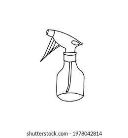 Single items on the theme of barbershop. Vector illustration of elements for the design of barbershops, posters, signage, postcards, stickers and salons. Doodle isolated on white background