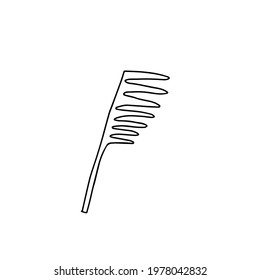 Single items on the theme of barbershop. Vector illustration of elements for the design of barbershops, posters, signage, postcards, stickers and salons. Doodle isolated on white background