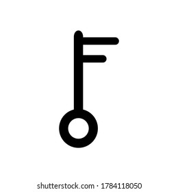 single key icon image vector illustration design