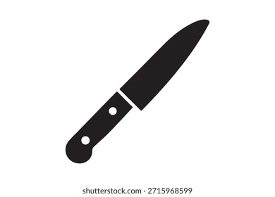 Icono de cuchillo de cocina aislado en fondo transparente para uso de diseño