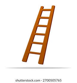 Ilustración aislada de Vector de escalera única