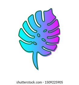 Single leaf organic logos - vector