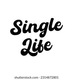 Single Life text on white background.