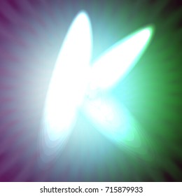 single light blue neon letter k. vector illustration