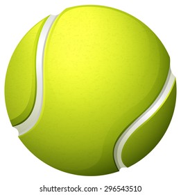 Single light green tennis ball illustration - Shutterstock ID 296543510