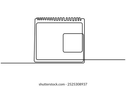 desenho contínuo do calendário da tabela da arte da linha única ilustrações e vetores do desenho contínuo, calendário da tabela em uma linha símbolo do desenho contínuo do vetor memorável do esboço do dia da data e do evento