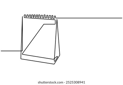 desenho contínuo do calendário da tabela da arte da linha única ilustrações e vetores do desenho contínuo, calendário da tabela em uma linha símbolo do desenho contínuo do vetor memorável do esboço do dia da data e do evento