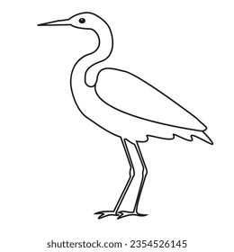 Single line bird drawing of flying up vector illustration