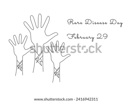 a single line drawing depicting a rare disease Excellent day to commemorate Rare Disease Day.
