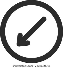 Single line drawing illustration of a mini sign: Prohibited to proceed in any direction other than the designated direction