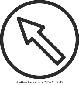 Single line drawing illustration of a simple sign. Prohibited to proceed in any direction other than the designated direction