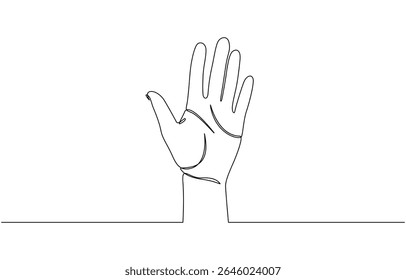 Single line drawing of romantic or helping concept, Single line drawing of romantic or helping concept. Minimalist sketch vector illustration.