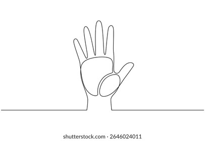 Single line drawing of romantic or helping concept, Single line drawing of romantic or helping concept. Minimalist sketch vector illustration.