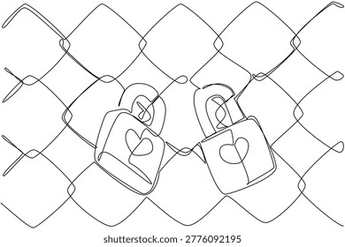 Single line drawing two