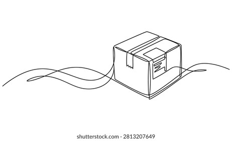 A single line drawing