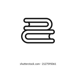 Single line icon of book High quality vector illustration for design, web sites, internet shops, online books etc. Editable stroke in trendy flat style isolated on white background 