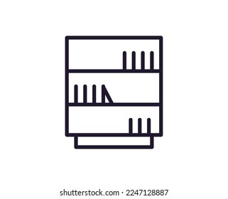 Icono de una sola línea de libro. Ilustración vectorial de alta calidad para el diseño, sitios web, tiendas de internet, libros en línea, etc. Accidente editable en estilo plano a la moda aislado en fondo blanco 