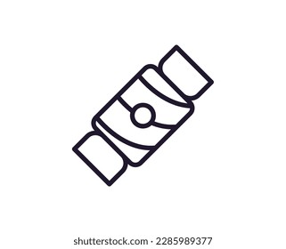 Single line icon of candy High quality vector illustration for design, web sites, internet shops, online books etc. Editable stroke in trendy flat style isolated on white background 