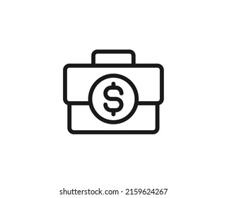 Single line icon of case. High quality vector illustration for design, web sites, internet shops, online books etc. Editable stroke in trendy flat style isolated on white background 