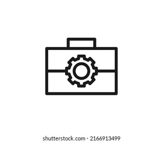 Single line icon of case. High quality vector illustration for design, web sites, internet shops, online books etc. Editable stroke in trendy flat style isolated on white background 