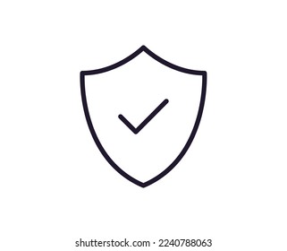 Single line icon of check High quality vector illustration for design, web sites, internet shops, online books etc. Editable stroke in trendy flat style isolated on white background 