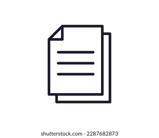 Icono de una sola línea de archivo en fondo blanco aislado. Gran calidad editable de golpe para aplicaciones móviles, diseño web, sitios web, tiendas en línea, etc. 