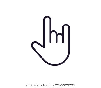 Einzelzeilensymbol der Hand Hochwertige Vektorgrafik für Design, Websites, Internetshops, Online-Bücher usw. Bearbeitbarer Schlaganfall im trendigen, flachen Stil einzeln auf weißem Hintergrund 