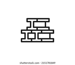 Single line icon of metallurgy products on isolated white background. High quality editable stroke for mobile apps, web design, websites, online shops etc. 
