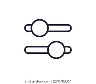 Single line icon of mixer on isolated white background. High quality editable stroke for mobile apps, web design, websites, online shops etc. 