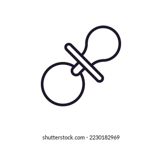 Icono de una sola línea de pezón. Ilustración vectorial de alta calidad para el diseño, sitios web, tiendas de internet, libros en línea, etc. Accidente editable en estilo plano a la moda aislado en fondo blanco 