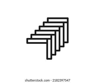Icono de una línea de parqué sobre fondo blanco aislado. Gran calidad editable de ictus para aplicaciones móviles, diseño web, sitios web, tiendas en línea, etc. 
