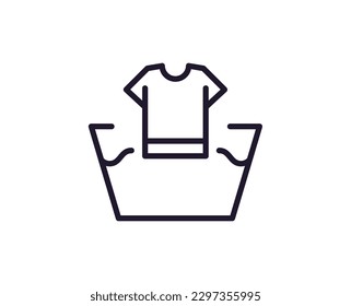 Icono de una sola línea de camiseta. Ilustración vectorial de alta calidad para el diseño, sitios web, tiendas de internet, libros en línea, etc. Accidente editable en estilo plano a la moda aislado en fondo blanco 