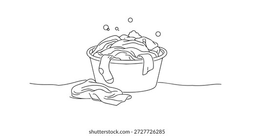 Single line style illustration