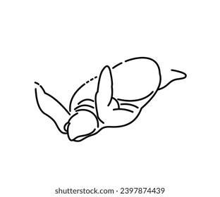 Single Line Turtle Mascot Icon