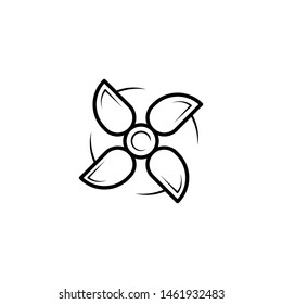 single line windmill. windmill logo in black and white. black and white logo. logo design template.