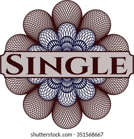 Single linear rosette