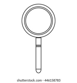 single magnifying glass icon