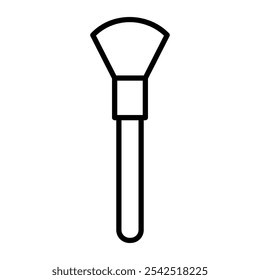 Single Makeup Brush Outline Icon