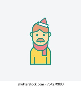 Single Man Christmas Avatar Icon Special