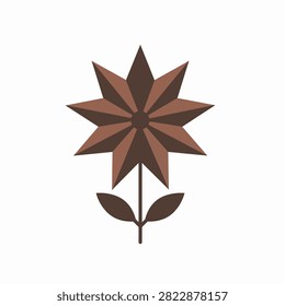 Single maple leaf with vibrant red and orange autumn colors isolated on white background