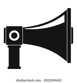 Single megaphone icon. Simple illustration of single megaphone vector icon for web