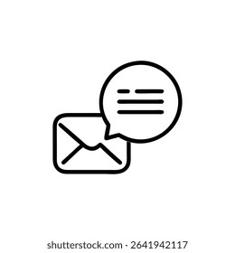 SINGLE MESSAGE ICON, message icon.