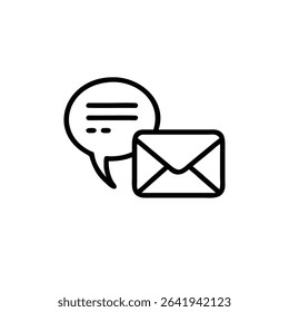 SINGLE MESSAGE ICON, message icon.