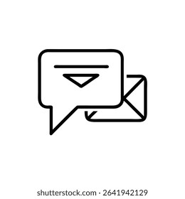 SINGLE MESSAGE ICON, message icon.