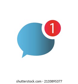 single message icon, cloud, message concept, vector illustration
