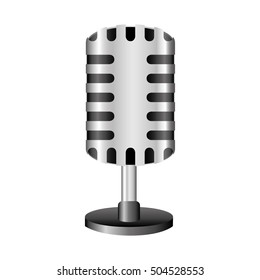 single microphone icon image 
