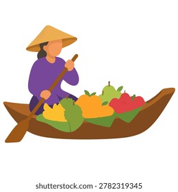single minimalist flat vector icon of a whole pineapple with its leafy top