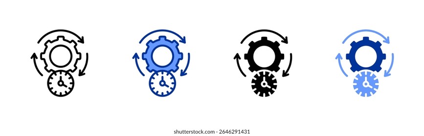 Single Minute Exchange Of Die icon sheet multiple style collection