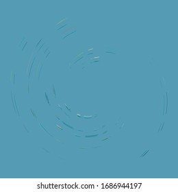 Single mottled, multi-color and colorful spiral, swirl, twirl element. Twisted cyclic, circular and radial, radiating whorl, volute shape