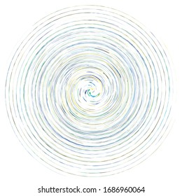 Espiral monomotor, multicolor y colorida, giratoria, giratoria. Torsión cíclica, circular y radial, forma radiante, voluta